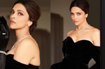Deepika Padukone looks dreamy in black velvet off shoulder gown at Oscars 2023